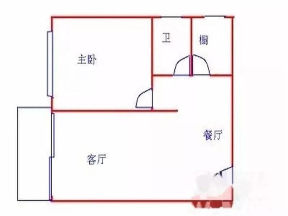 御龍華庭1室1廳主臥出租租金1200元/月