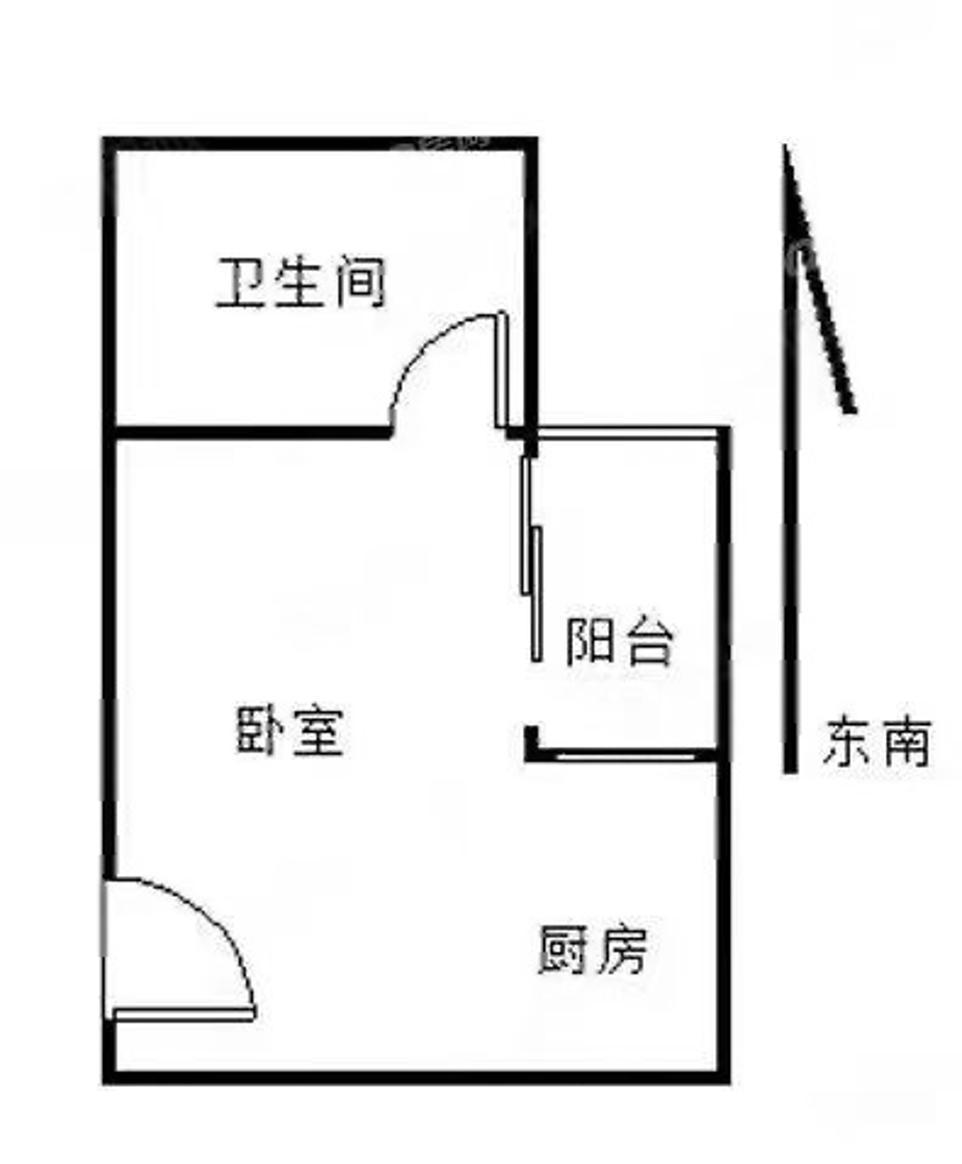 三合華僑新村1室0廳主臥出租租金1000元/月