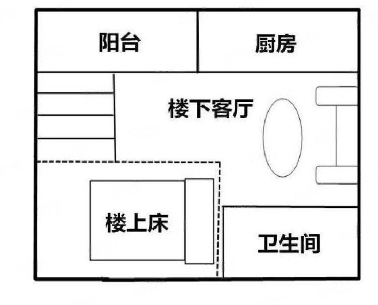 樟坑(一區(qū))1室1廳出租租金980元/月