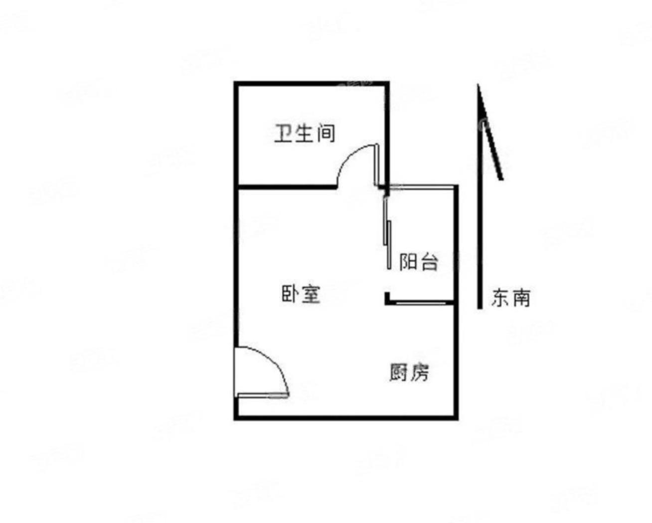 創業花園1室0廳出租租金1000元/月