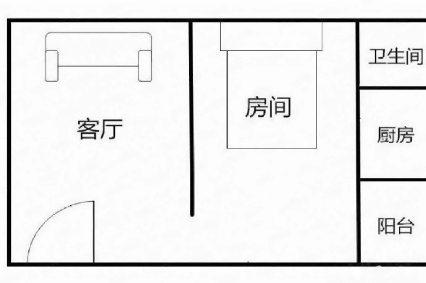 樟坑(一區)1室1廳出租租金900元/月
