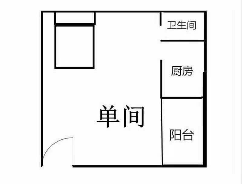 園林新村1室0廳出租租金700元/月