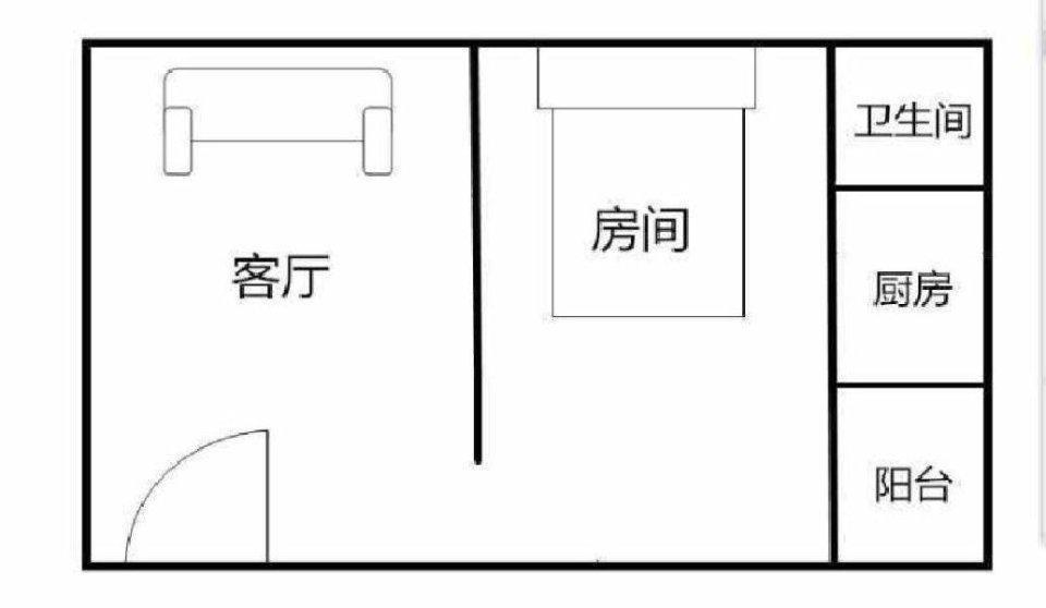 興圍村1室0廳出租租金900元/月