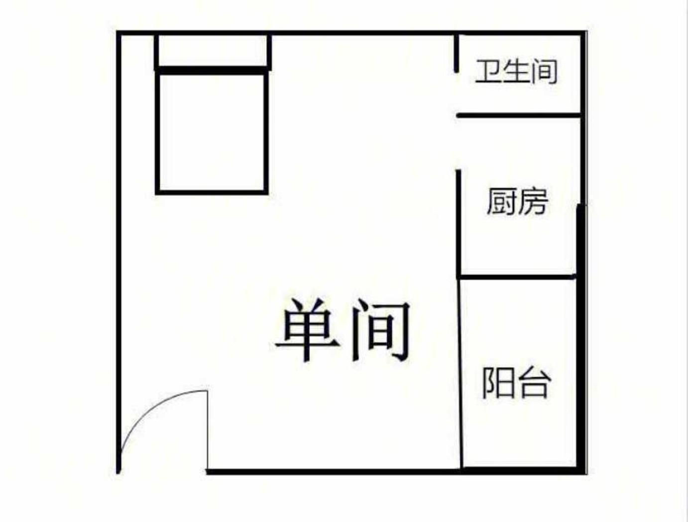 新和(一區)1室0廳出租租金900元/月