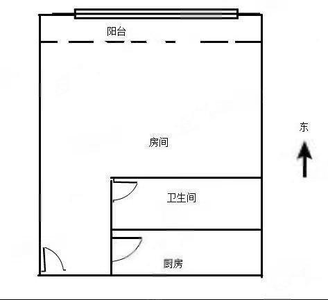 流塘荔景小區(qū)1室0廳出租租金1480元/月