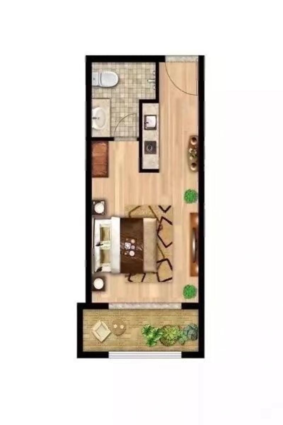 水庫新村統建樓1室0廳主臥出租租金1200元/月