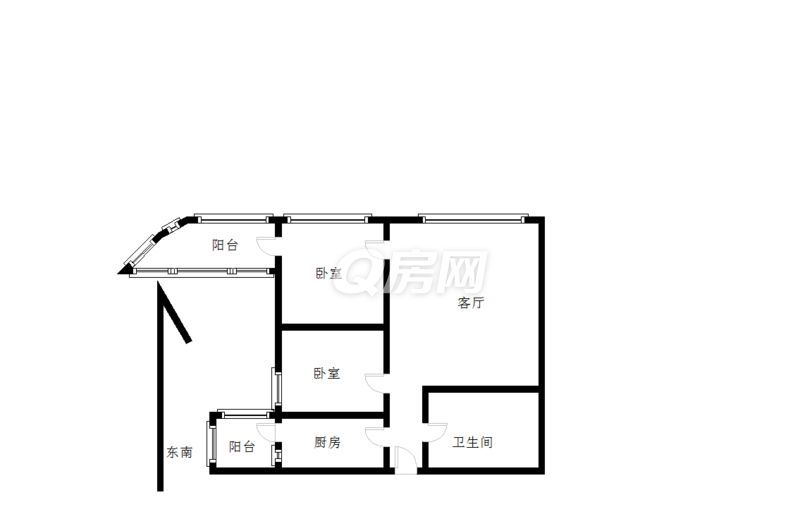 德弘天下華府2室2廳出租租金6800元/月