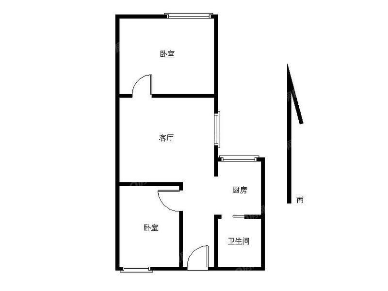 新銀座華庭2室1廳出租租金4500元/月