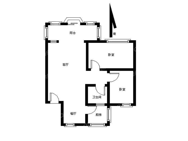 文星花園2室2廳出租租金4600元/月