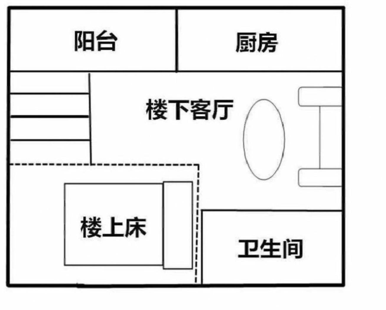 合水口村1室1廳出租租金1020元/月
