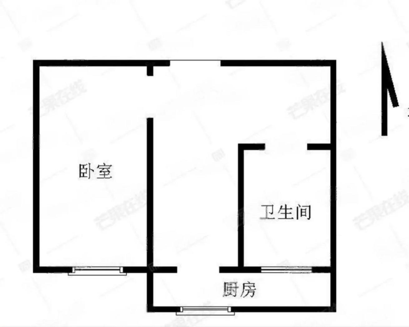 中泰大廈1室1廳出租租金1000元/月