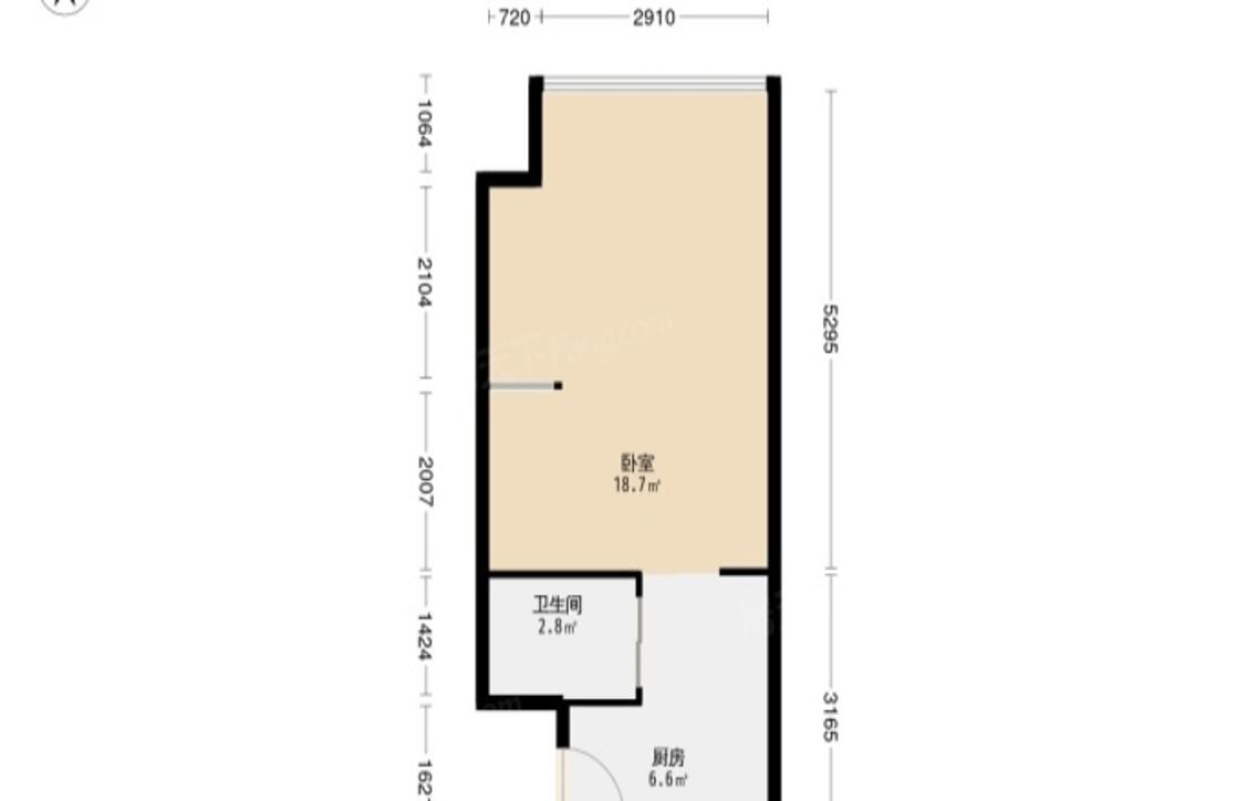 1室2廳主臥出租租金3800元/月