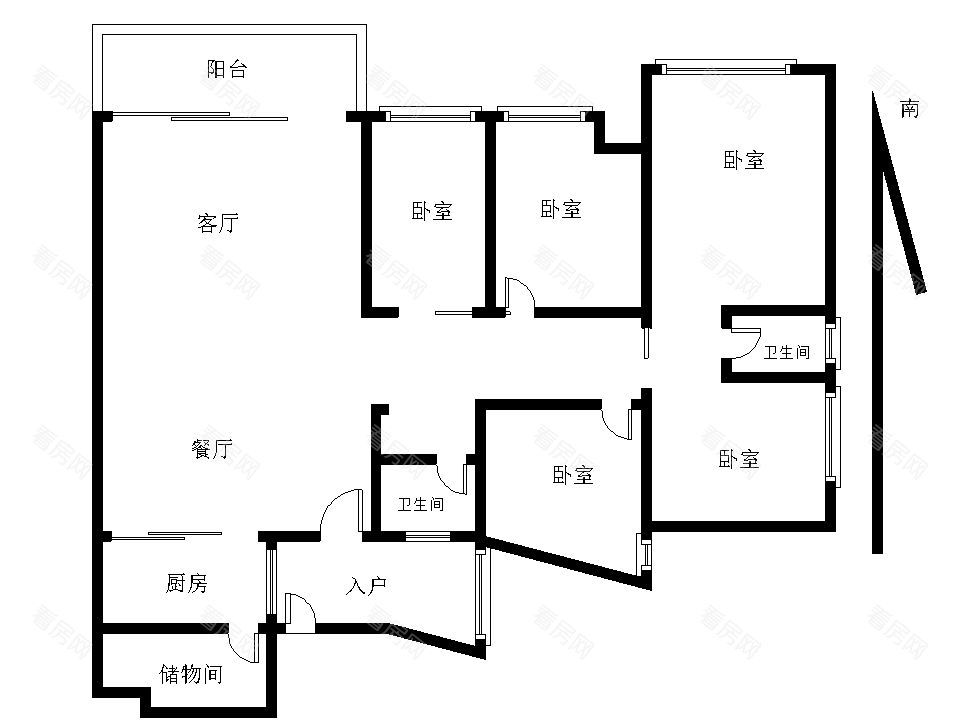 5室2廳出租租金1.1萬元/月