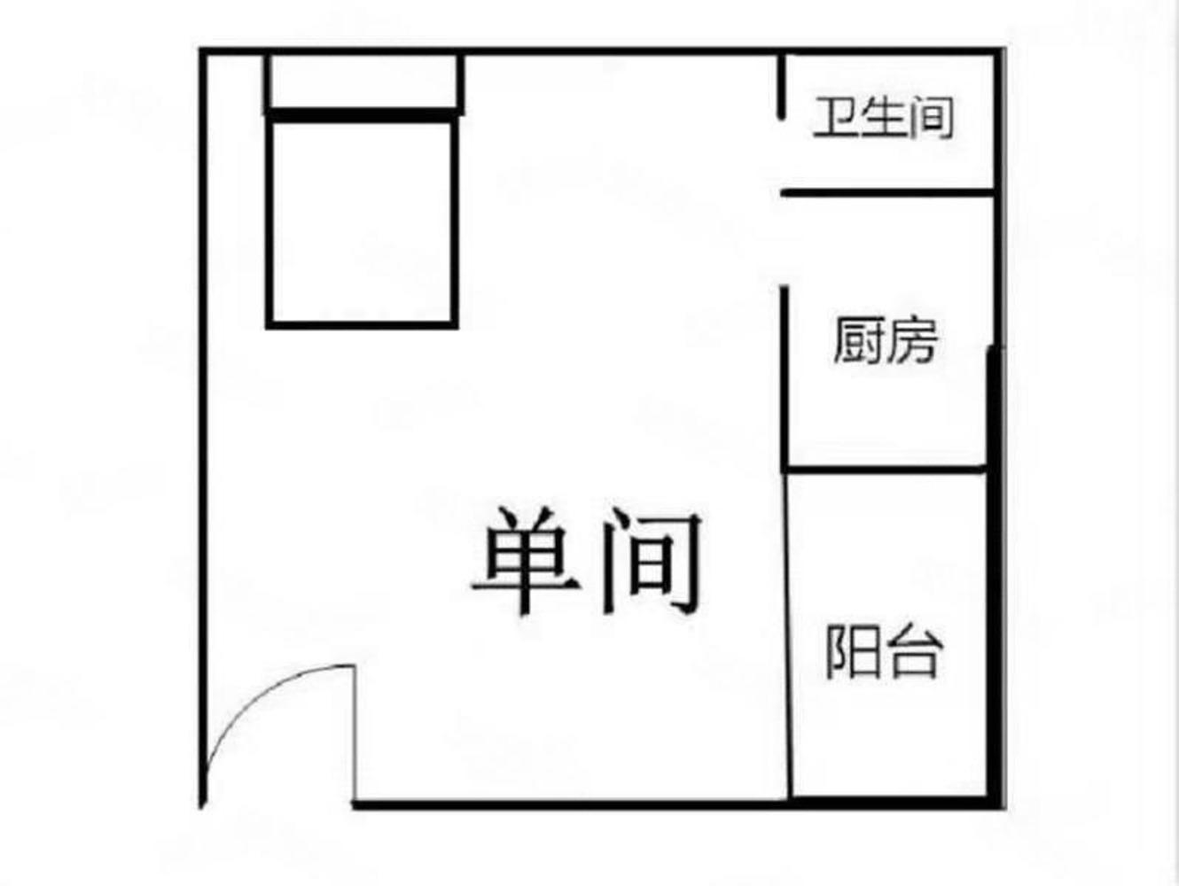 樓村新村1室0廳出租租金800元/月