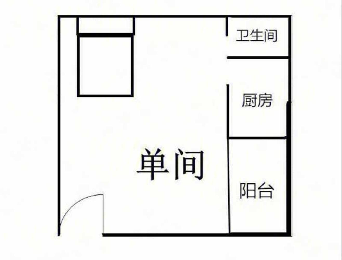 創(chuàng)業(yè)花園1室0廳出租租金1000元/月